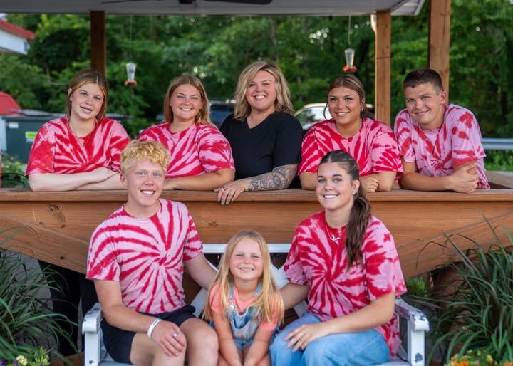 The whole Dairy Sweet crew together on the patio deck